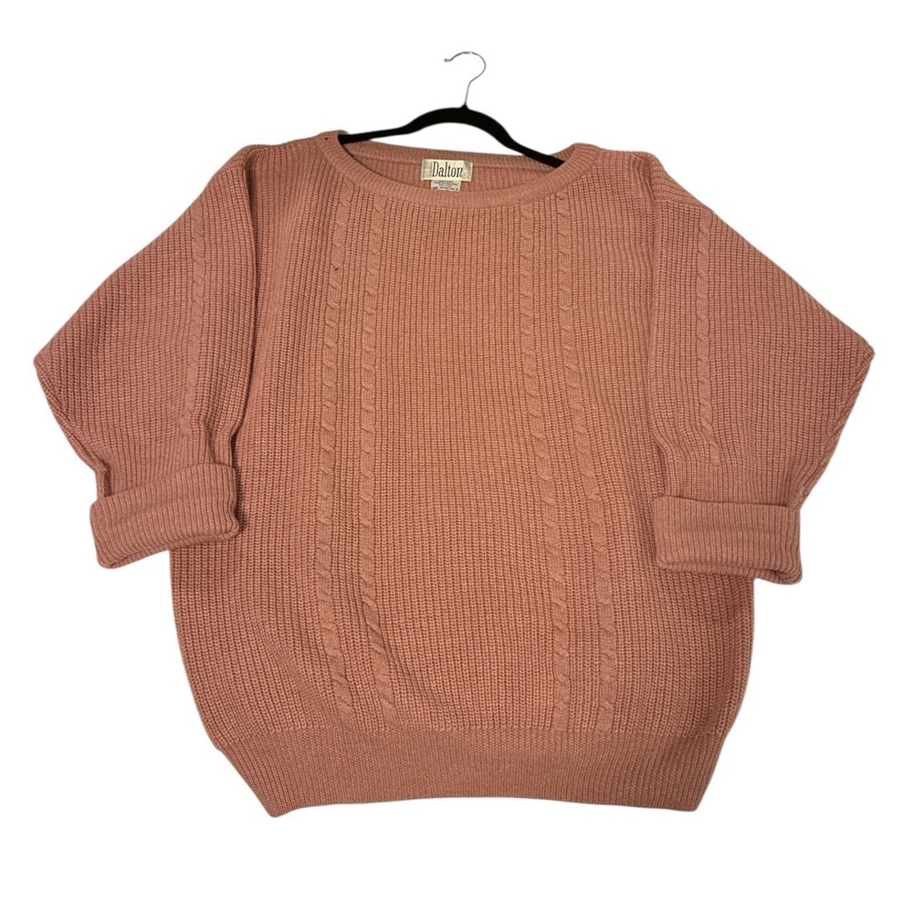 Dalton Vintage Wool Rose Pink Sweater - Picture 2 of 4